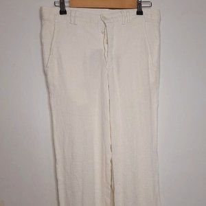 EmporioArmani Italia Line off white textured pants